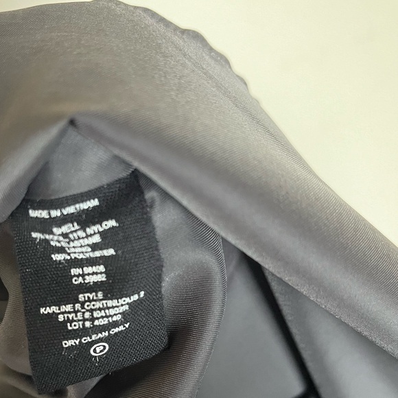 NWOT Theory gray Karline R continuous a-line dress sz 6 - Picture 6 of 6